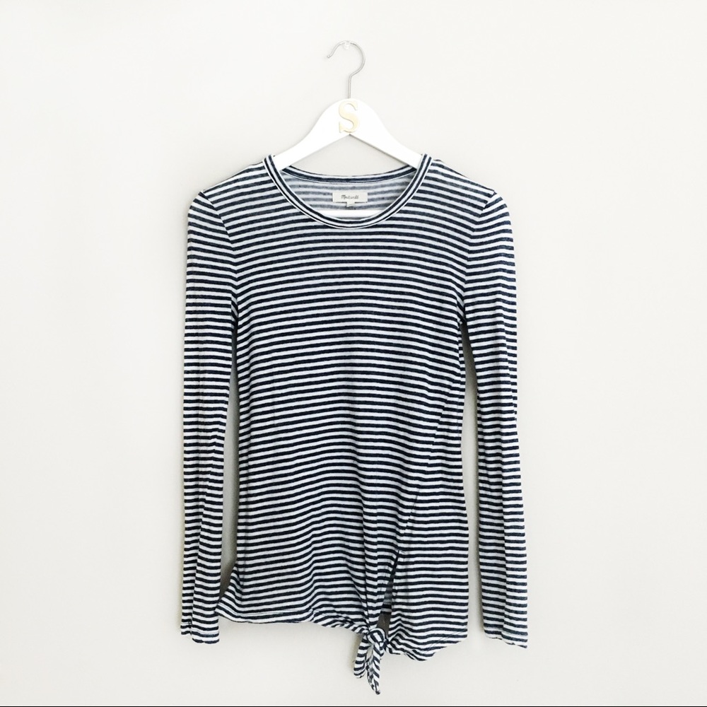Madewell Long Sleeve Tee with Side Knot